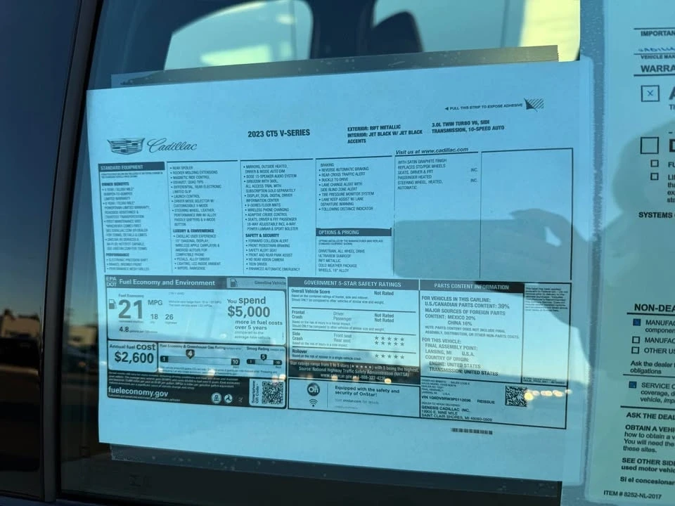 2023 Cadillac CT5-V - Image 11 of 11