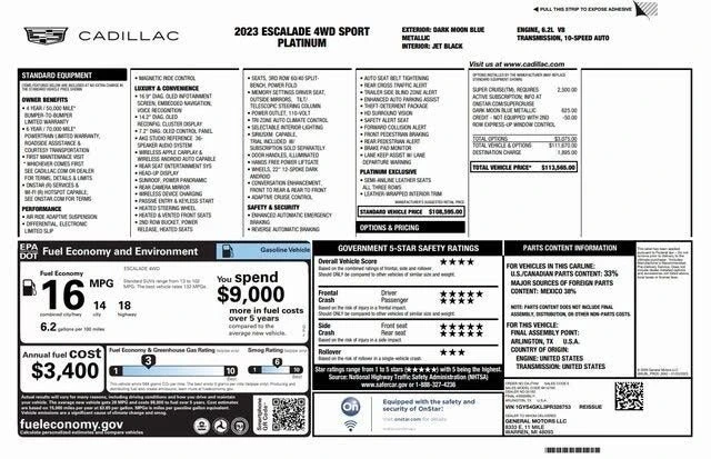 2023 Cadillac Escalade 5th Gen - Image 4 of 20