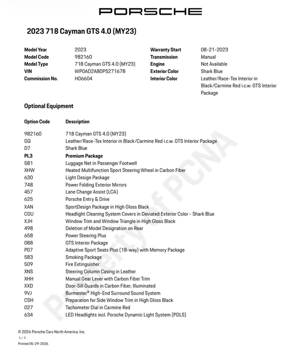 2023 Porsche 718 Cayman GTS 4.0 - Image 24 of 24