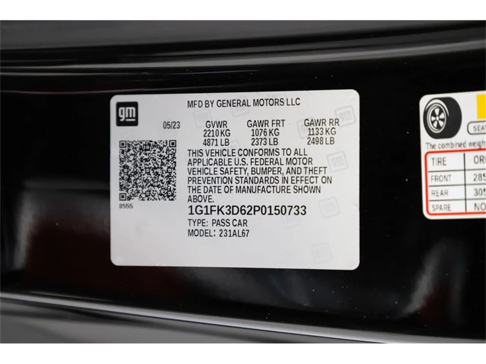 2023 Chevrolet Camaro 6th Gen - Image 14 of 31