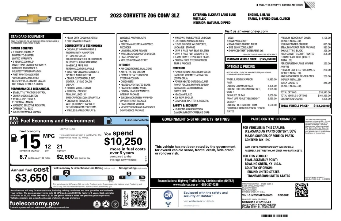 2023 Chevrolet Corvette C8 - Image 2 of 21