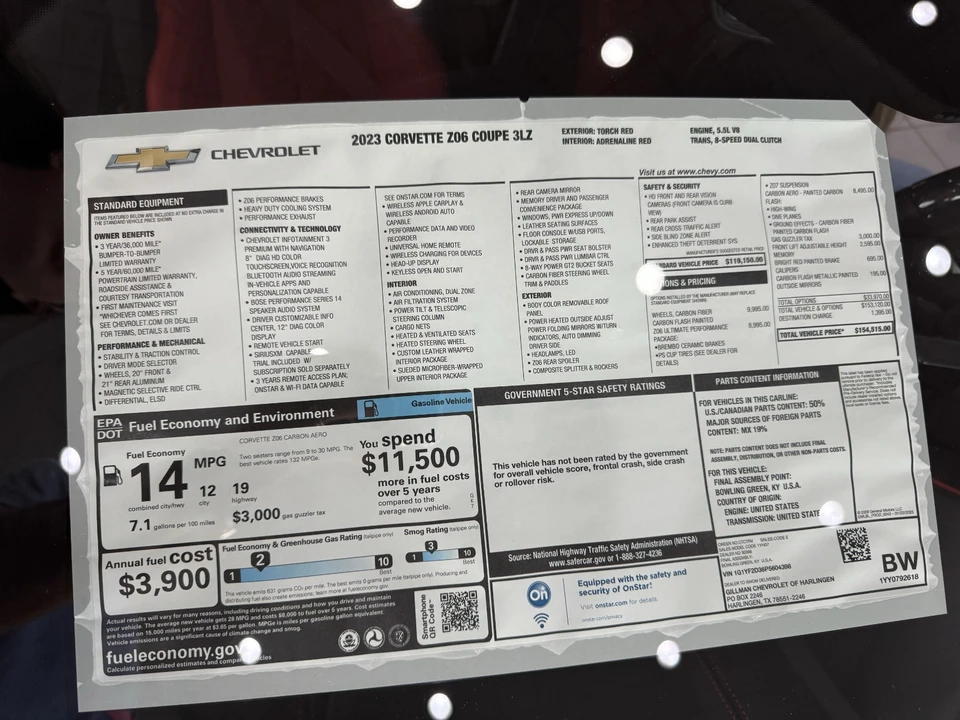 2023 Chevrolet Corvette C8 Z06 - Image 4 of 11