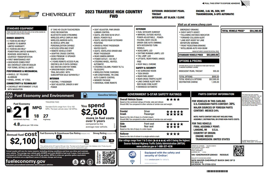 2023 Chevrolet Traverse - Image 11 of 21