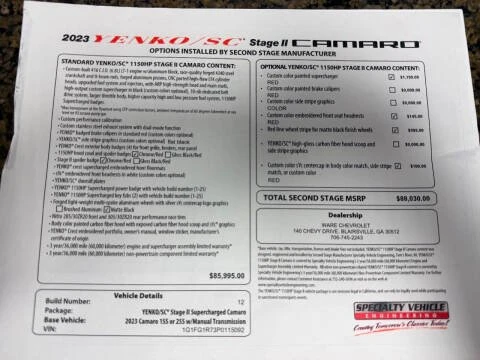 2023 Chevrolet Camaro 6th Gen - Image 18 of 19