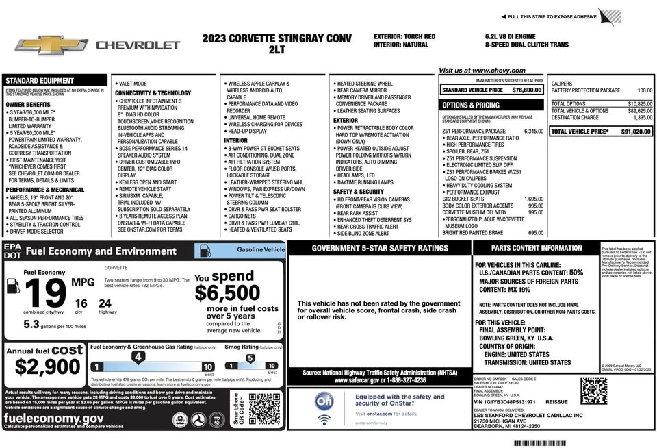 2023 Chevrolet Corvette C8 - Image 17 of 20