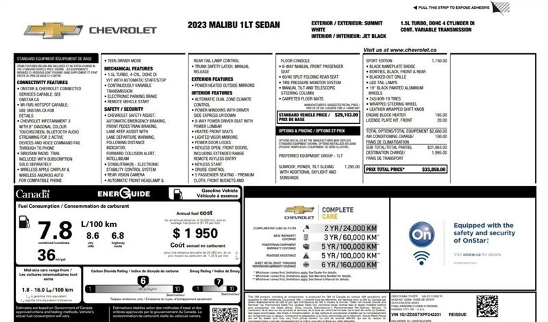 2023 Chevrolet Malibu - Image 19 of 19