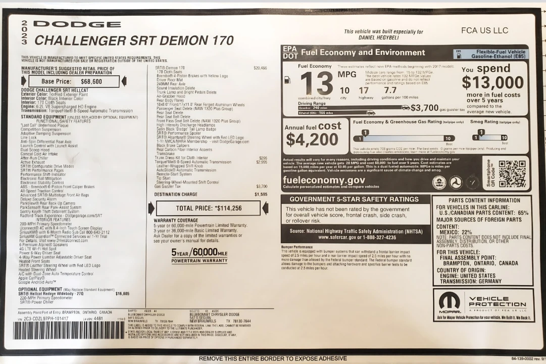 2023 Dodge Challenger 3rd Gen - Image 11 of 11