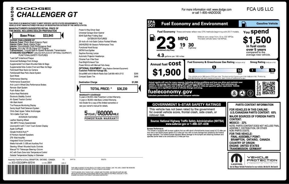 2023 Dodge Challenger 3rd Gen - Image 4 of 20