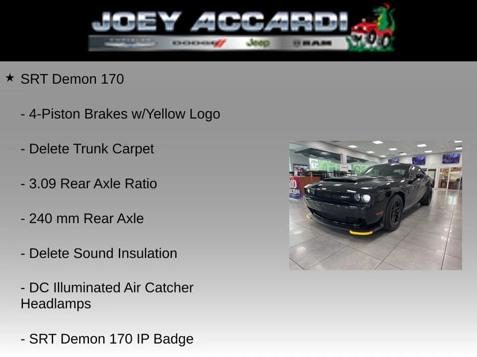 2023 Dodge Challenger SRT Demon & Super Stock 3rd Gen - Image 7 of 21