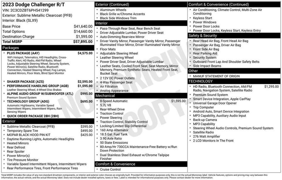 2023 Dodge Challenger 3rd Gen - Image 9 of 13