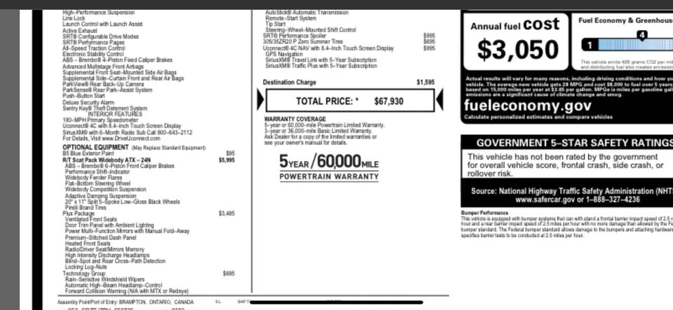 2023 Dodge Challenger SRT8 & 392 3rd Gen - Image 7 of 8