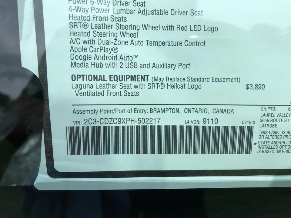 2023 Dodge Challenger SRT Hellcat 3rd Gen - Image 10 of 29