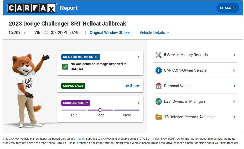 2023 Dodge Challenger SRT Hellcat 3rd Gen - Image 3 of 7