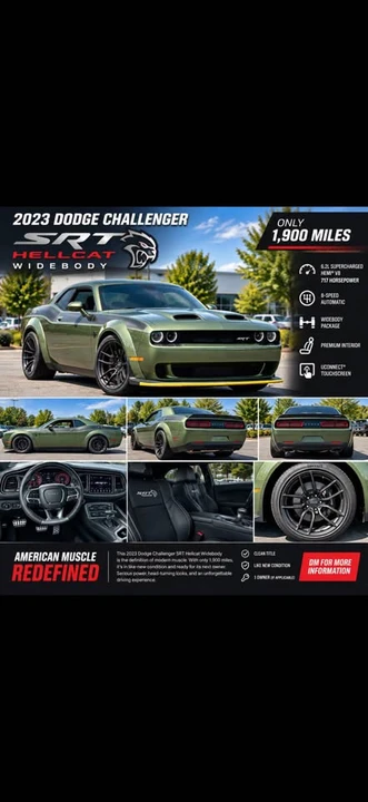 2023 Dodge Challenger SRT Hellcat 3rd Gen - Image 2 of 7
