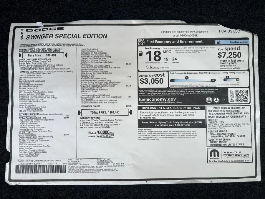 2023 Dodge Challenger 3rd Gen - Image 28 of 28