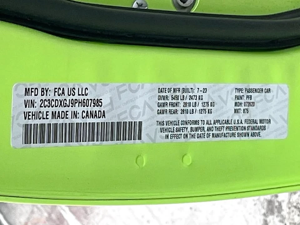 2023 Dodge Charger SRT Hellcat 7th Gen - Image 17 of 17