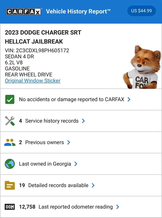 2023 Dodge Charger SRT Hellcat 7th Gen - Image 14 of 14