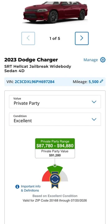 2023 Dodge Charger SRT Hellcat 7th Gen - Image 19 of 19