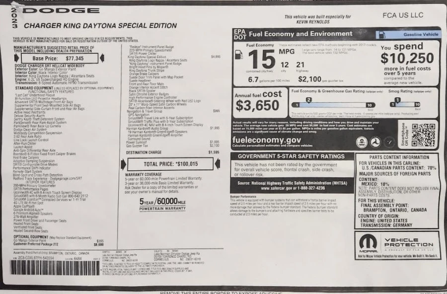2023 Dodge Charger SRT Hellcat 7th Gen - Image 24 of 24