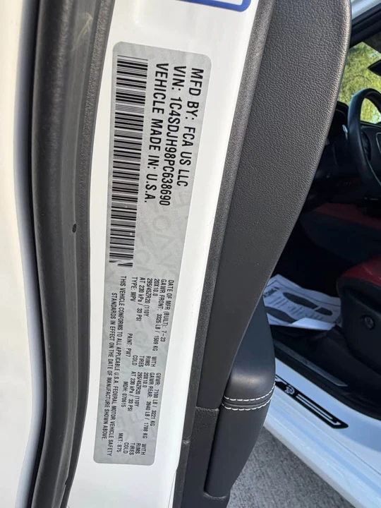 2023 Dodge Durango SRT Hellcat 3rd Gen - Image 20 of 20