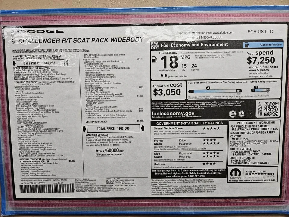 2023 Dodge Challenger SRT8 & 392 3rd Gen - Image 17 of 20