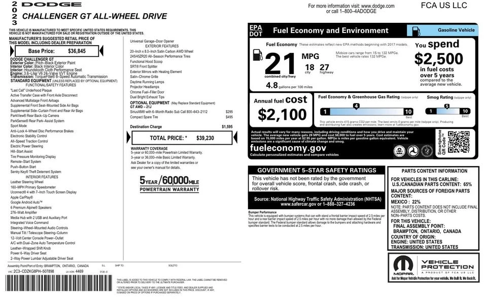2023 Dodge Challenger 3rd Gen - Image 18 of 18