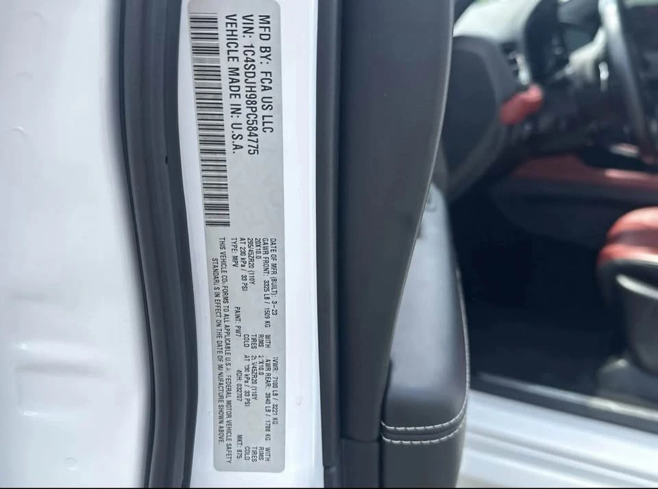 2023 Dodge Durango SRT Hellcat 3rd Gen - Image 8 of 8