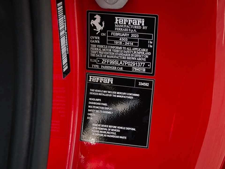 2023 Ferrari 296 GTB - Image 20 of 20