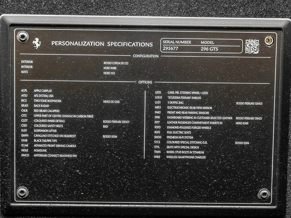 2023 Ferrari 296 GTS - Image 31 of 31