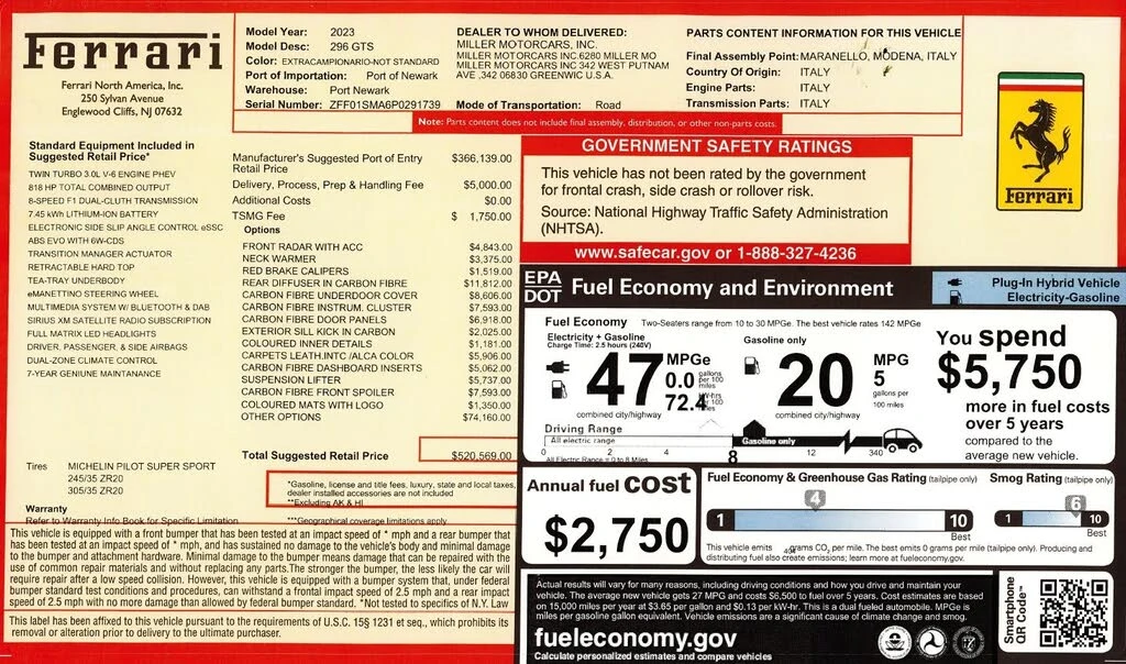 2023 Ferrari 296 GTS - Image 2 of 31