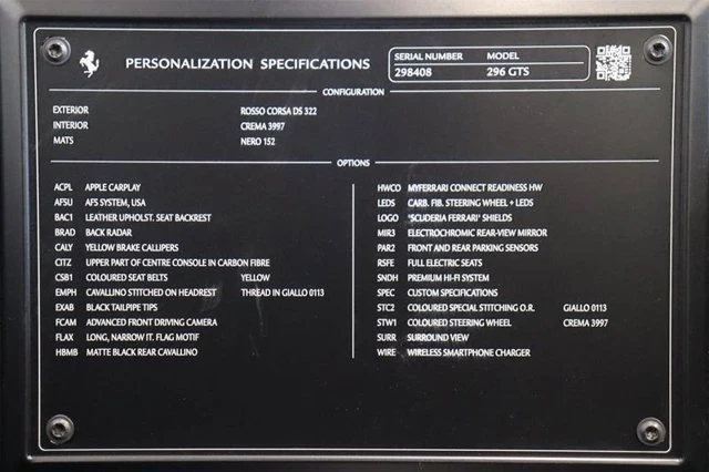 2023 Ferrari 296 GTS - Image 22 of 22