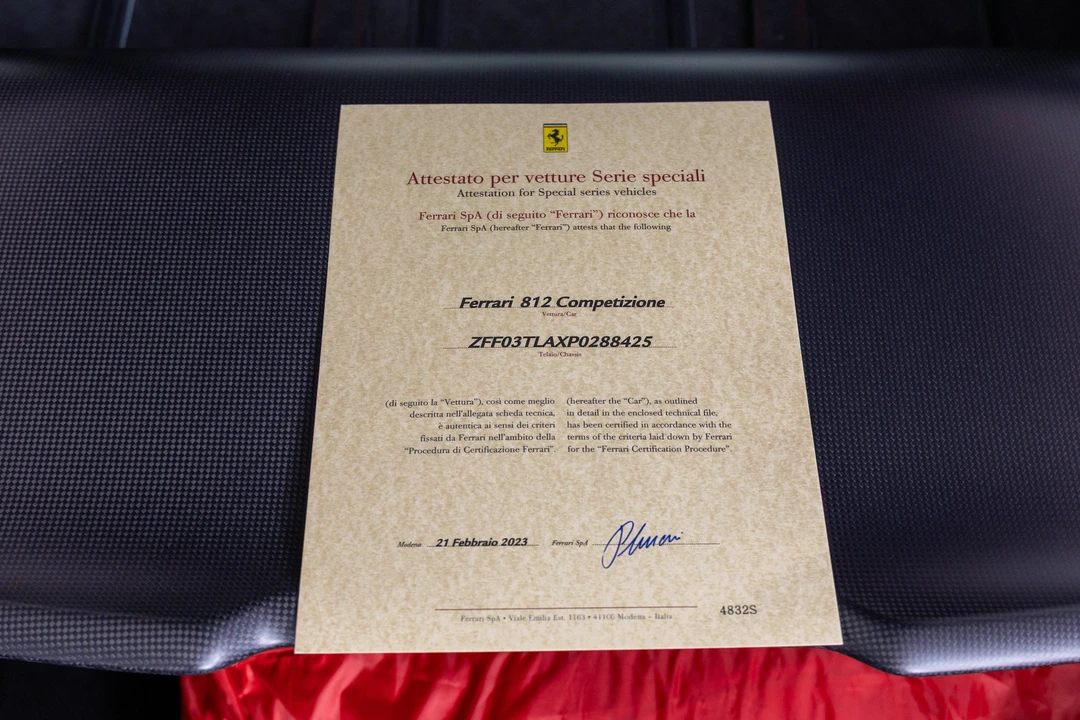 2023 Ferrari 812 Competizione - Image 16 of 31
