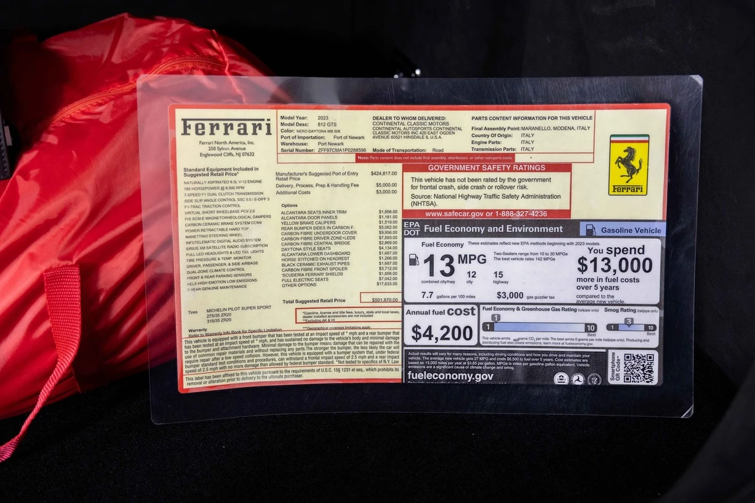 2023 Ferrari 812 GTS - Image 7 of 12