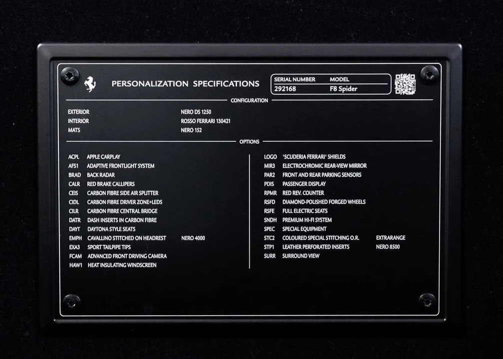 2023 Ferrari F8 Spider - Image 31 of 31