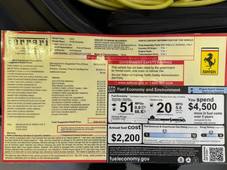 2023 Ferrari SF90 Stradale - Image 2 of 31