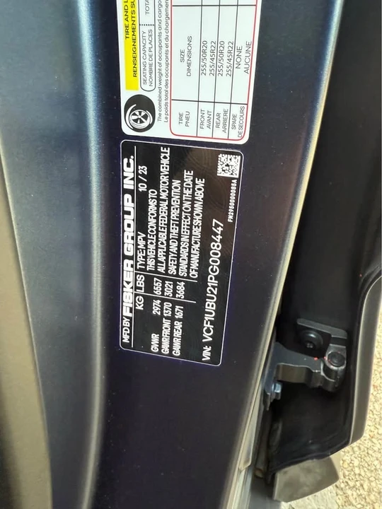 2023 Fisker Ocean - Image 6 of 10