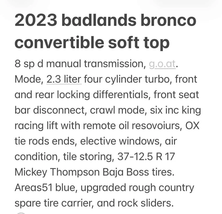 2023 Ford Bronco 6th Gen - Image 17 of 17