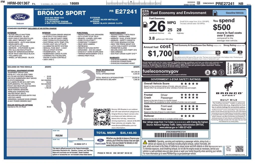 2023 Ford Bronco 6th Gen - Image 7 of 12
