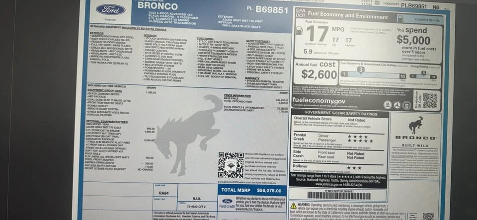 2023 Ford Bronco 6th Gen - Image 5 of 5