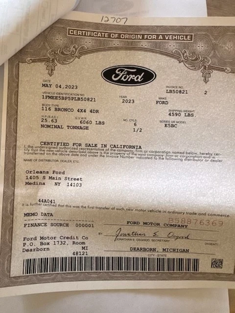 2023 Ford Bronco 6th Gen - Image 10 of 10