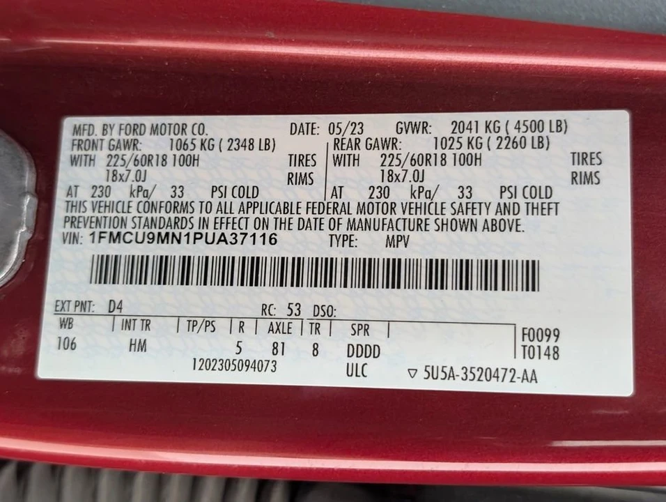 2023 Ford Escape - Image 11 of 13