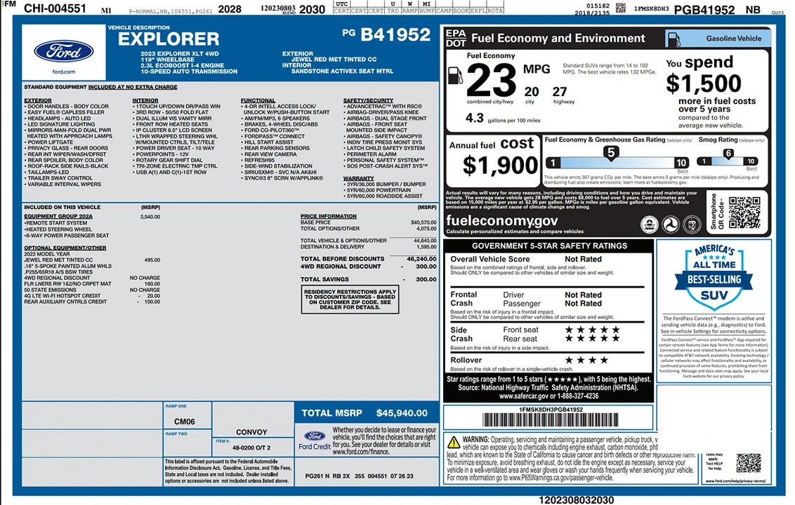 2023 Ford Explorer 6th Gen - Image 11 of 21