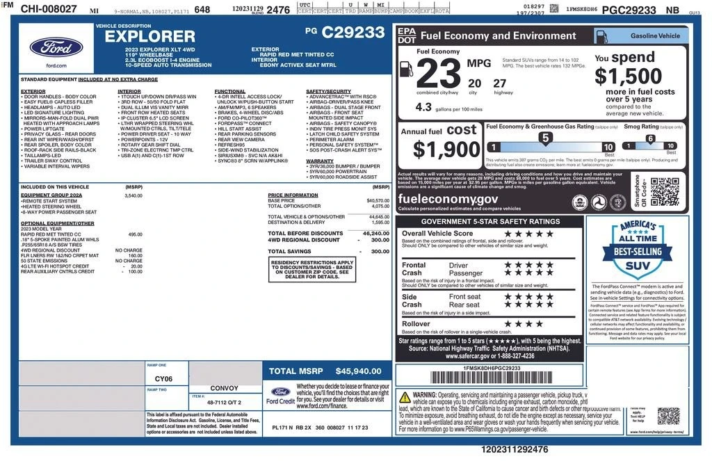 2023 Ford Explorer 6th Gen - Image 13 of 13