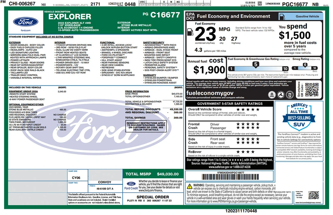 2023 Ford Explorer 6th Gen - Image 8 of 21