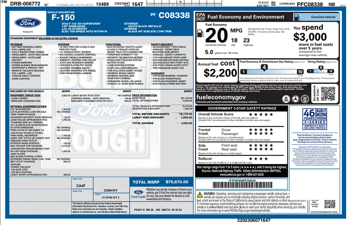 2023 Ford F-150 14th Gen - Image 8 of 21
