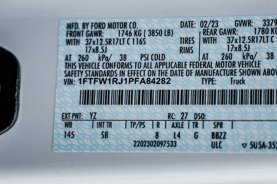 2023 Ford F-150 Raptor 14th Gen - Image 30 of 31