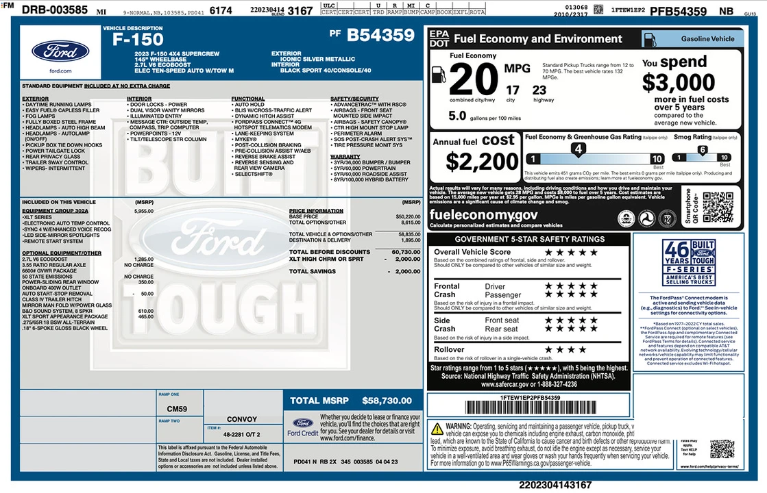 2023 Ford F-150 14th Gen - Image 2 of 22