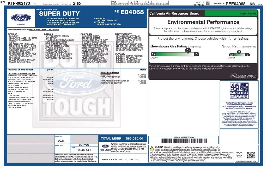 2023 Ford Super Duty 5th Gen - Image 6 of 12