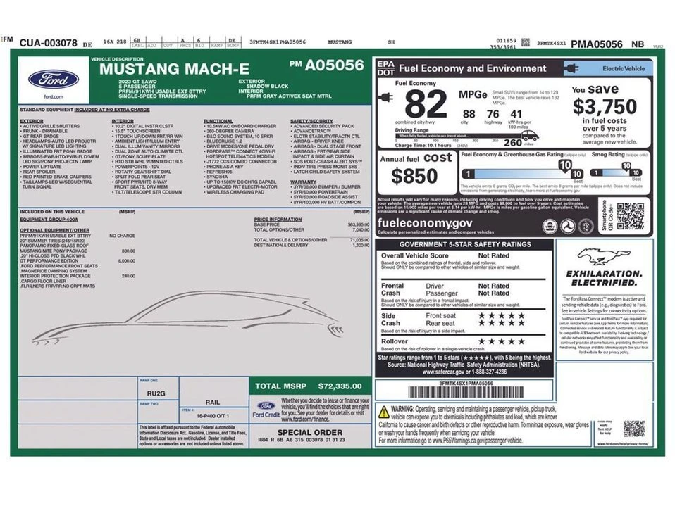 2023 Ford Mustang Mach-E - Image 2 of 10