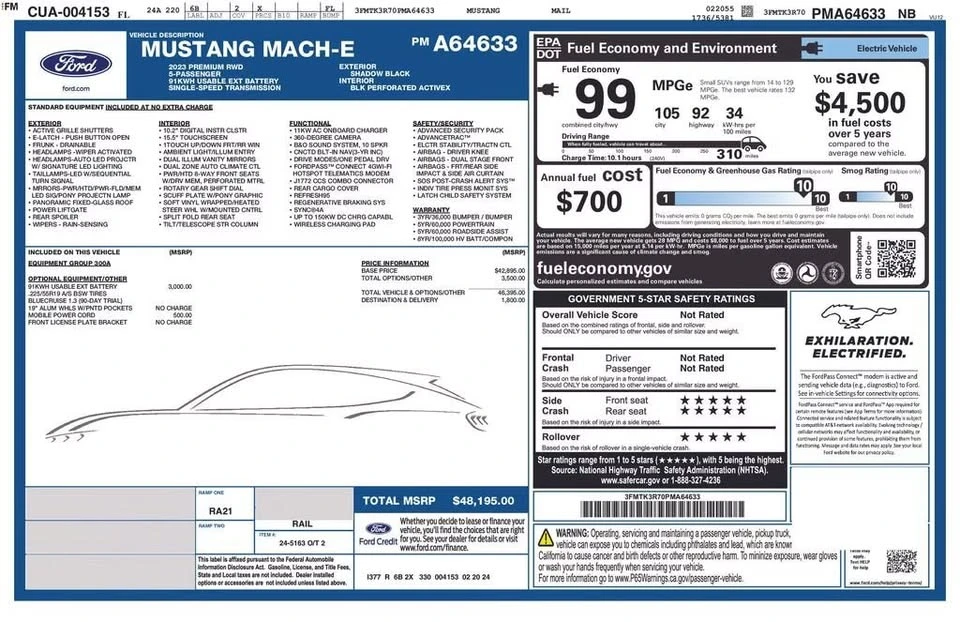 2023 Ford Mustang Mach-E - Image 4 of 20
